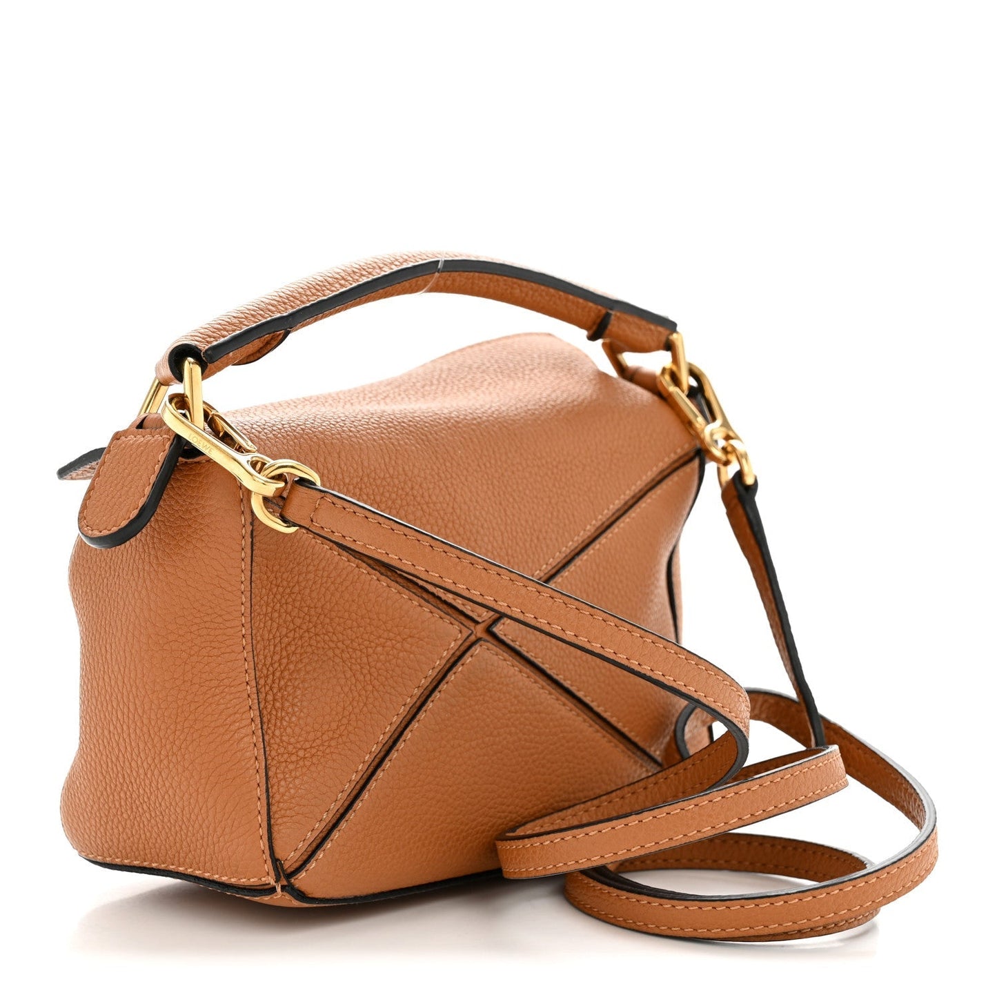 Calfskin Mini Puzzle Bag Tan