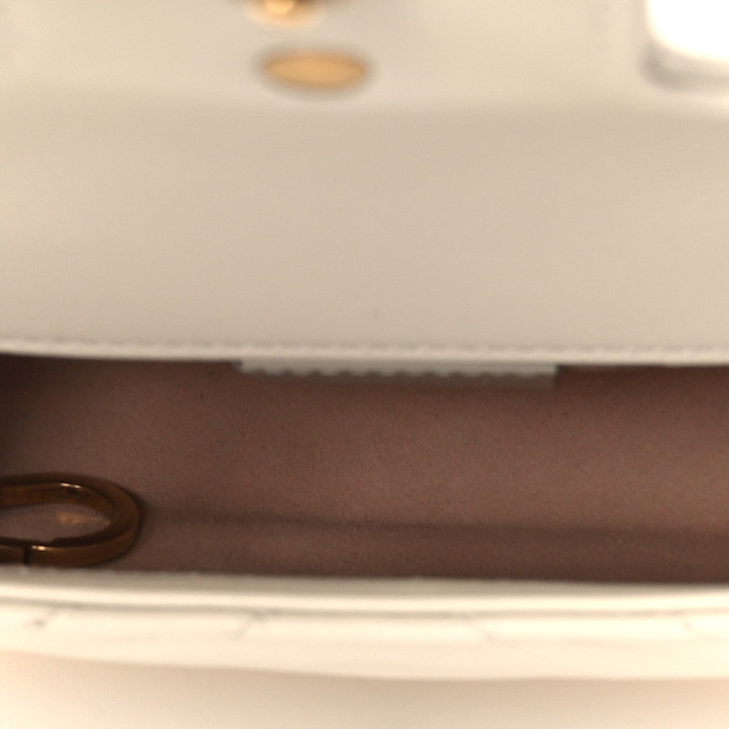 Calfskin Matelasse Super Mini GG Marmont Shoulder Bag White