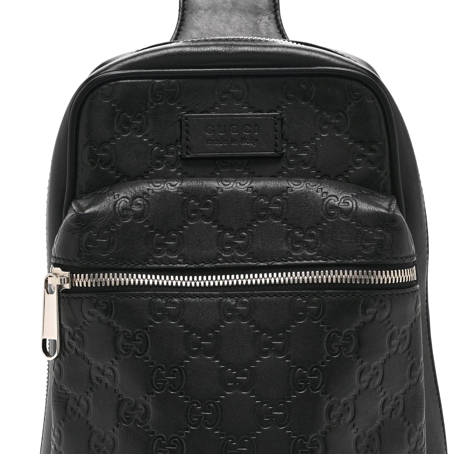 Guccissima Sling Backpack Black