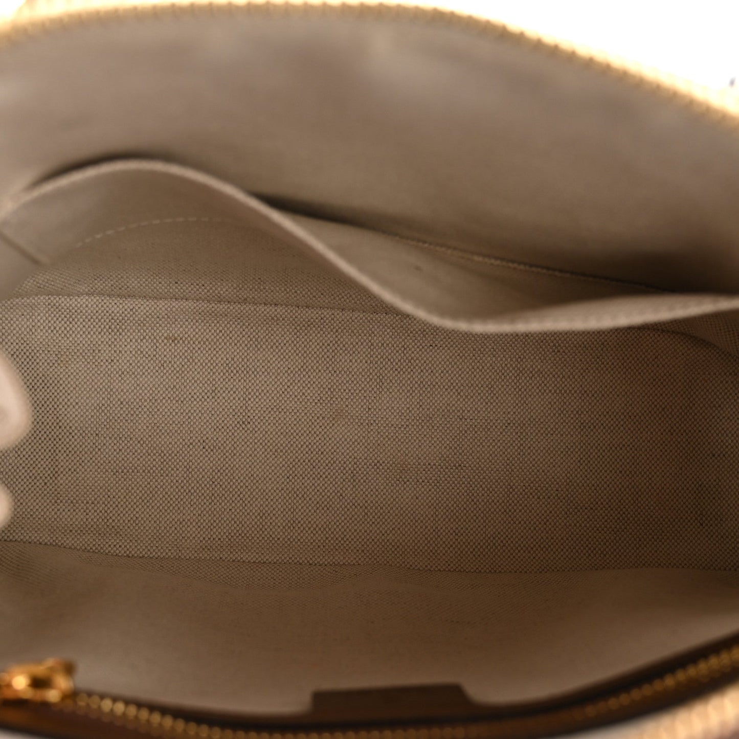 GG Supreme Monogram Azalea Calfskin Small Horsebit 1955 Top Handle Bag Beige Ebony Brown Sugar