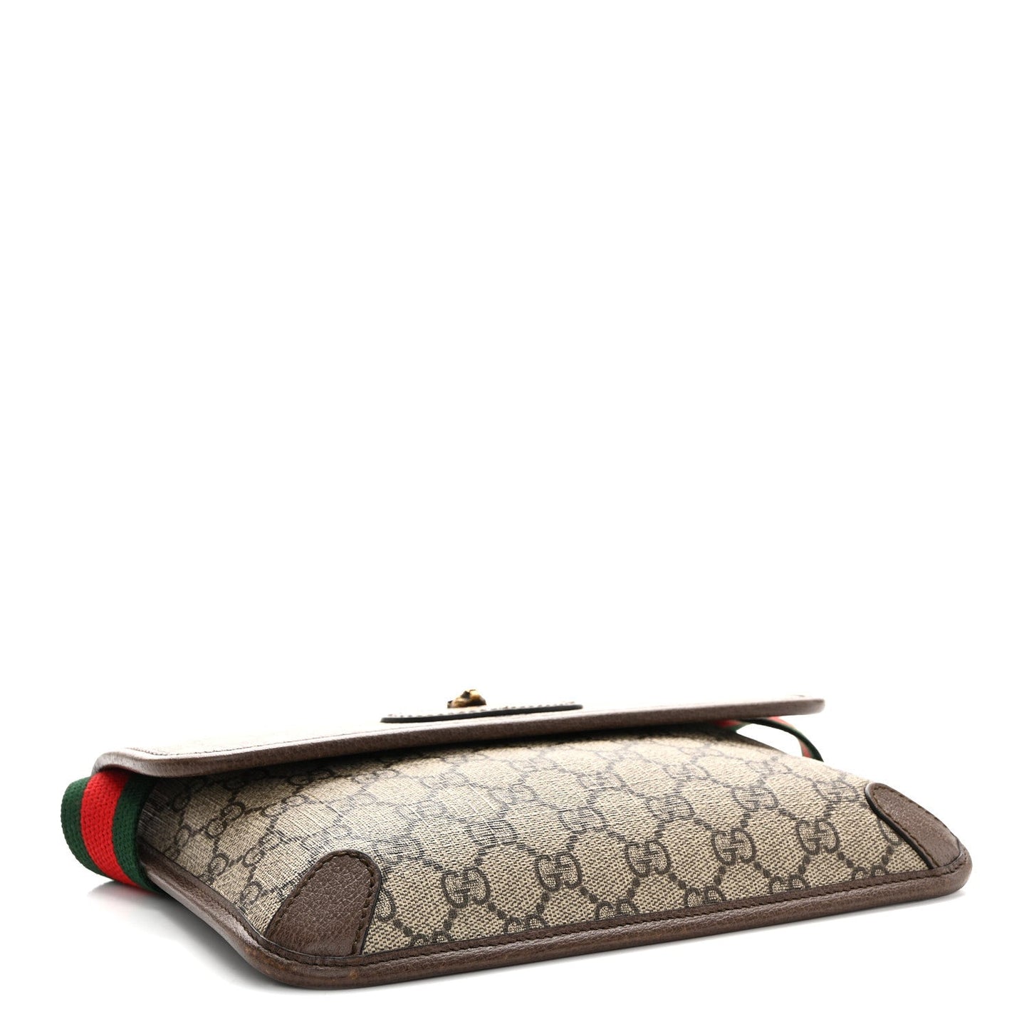 GG Supreme Monogram Neo Vintage Web Belt Bag Brown