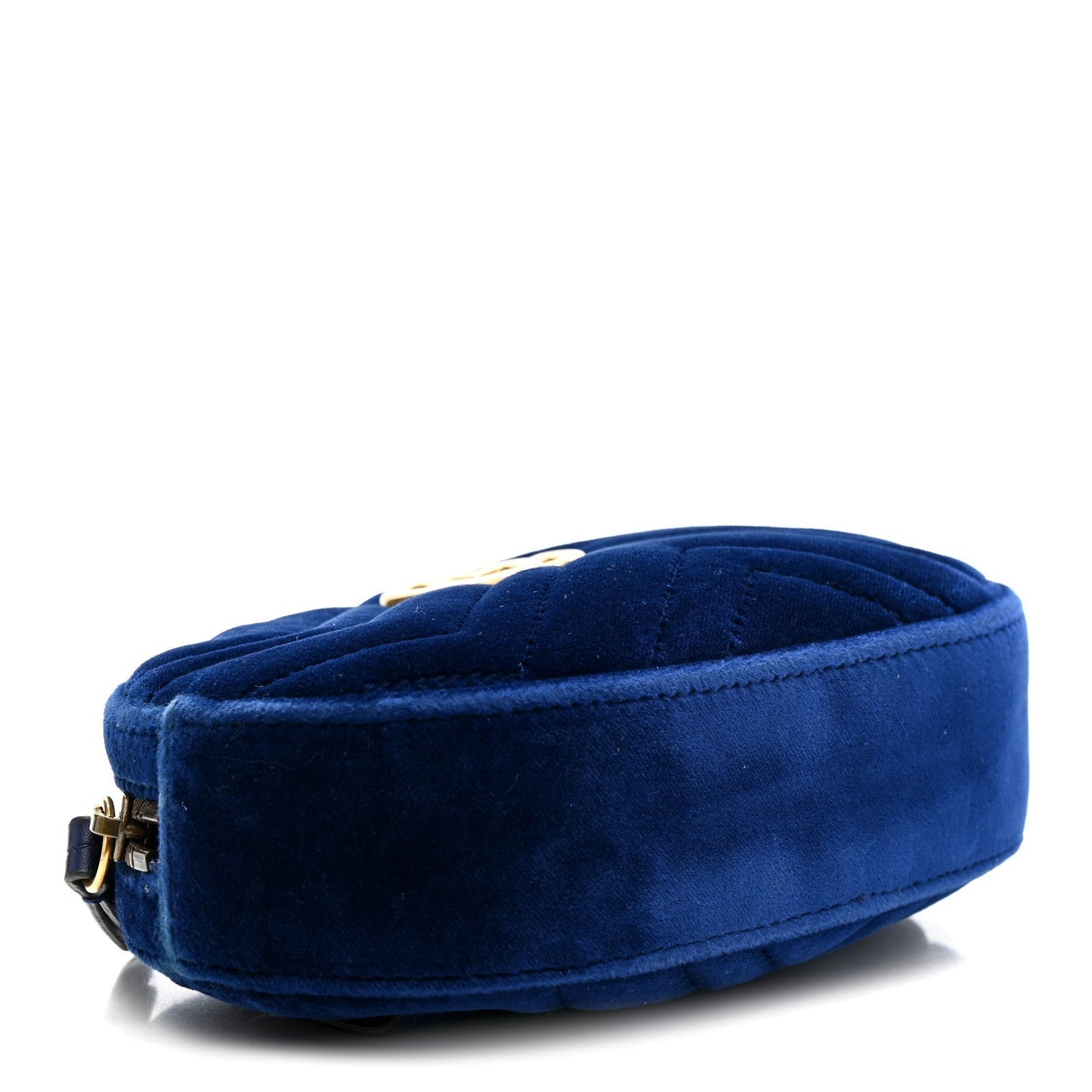 Velvet Matelasse GG Marmont Belt Bag 85 34 Cobalt Blue