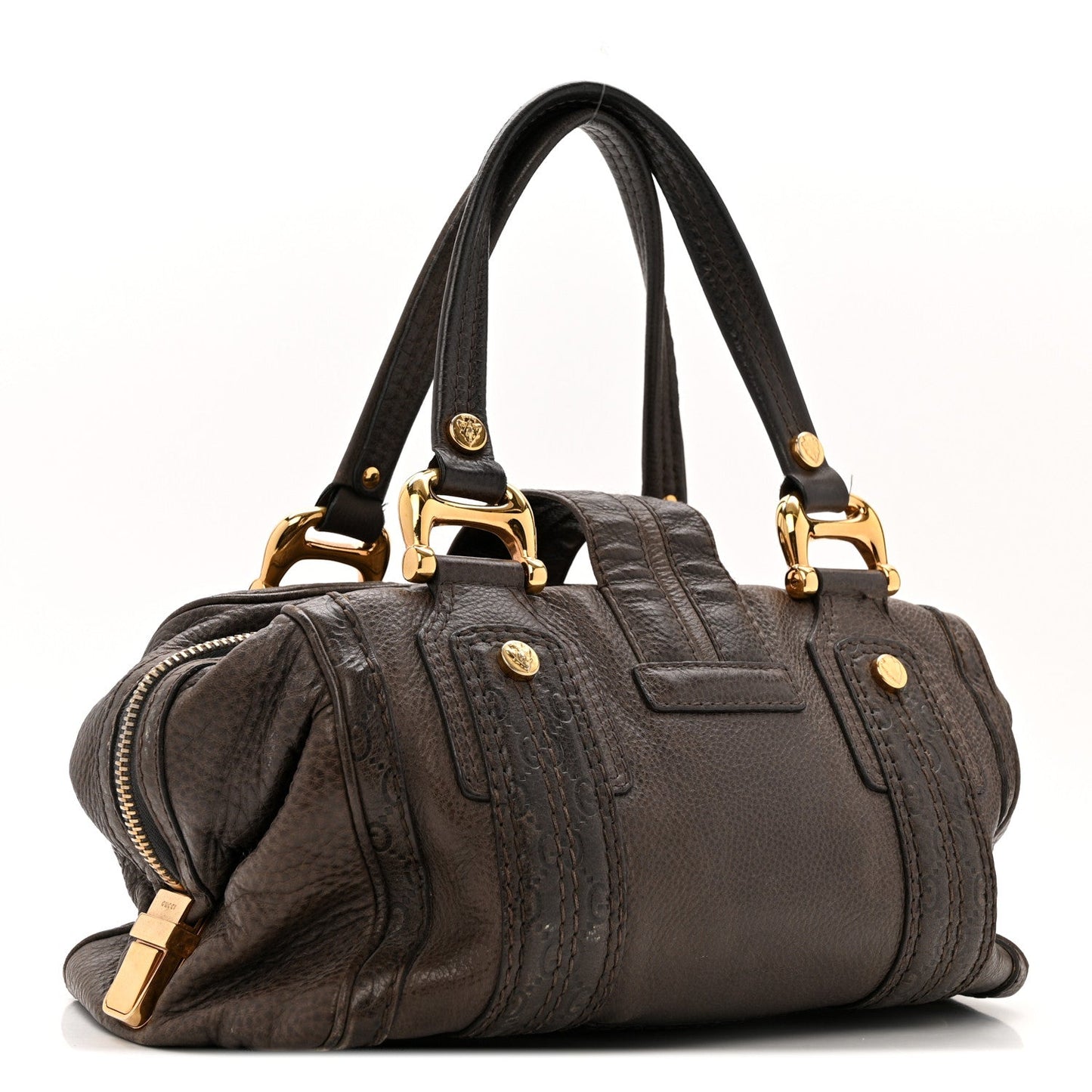 Guccissima Aviatrix Medium Boston Chocolate