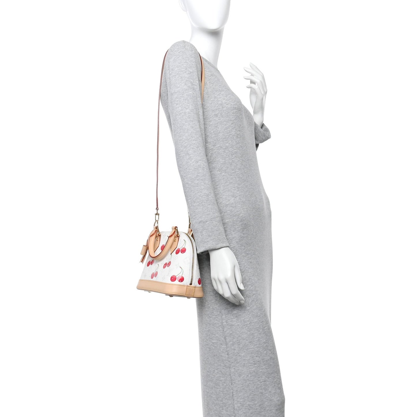 LV X TM Monogram Cerises Alma BB White