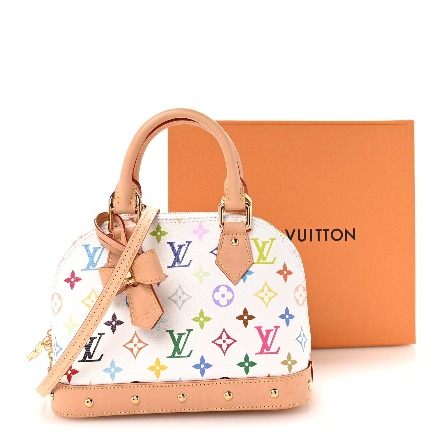 LV x TM Monogram Multicolor Alma BB White