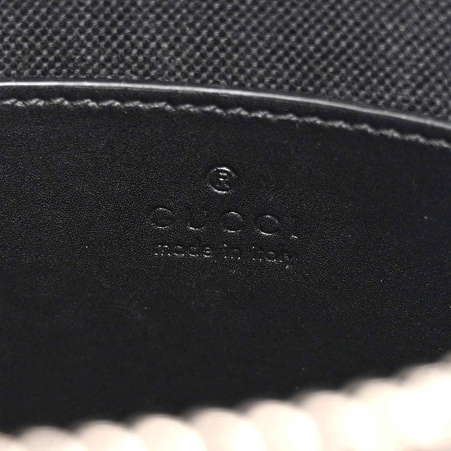 GG Supreme Monogram Web Small Flat Messenger Bag Black Grey