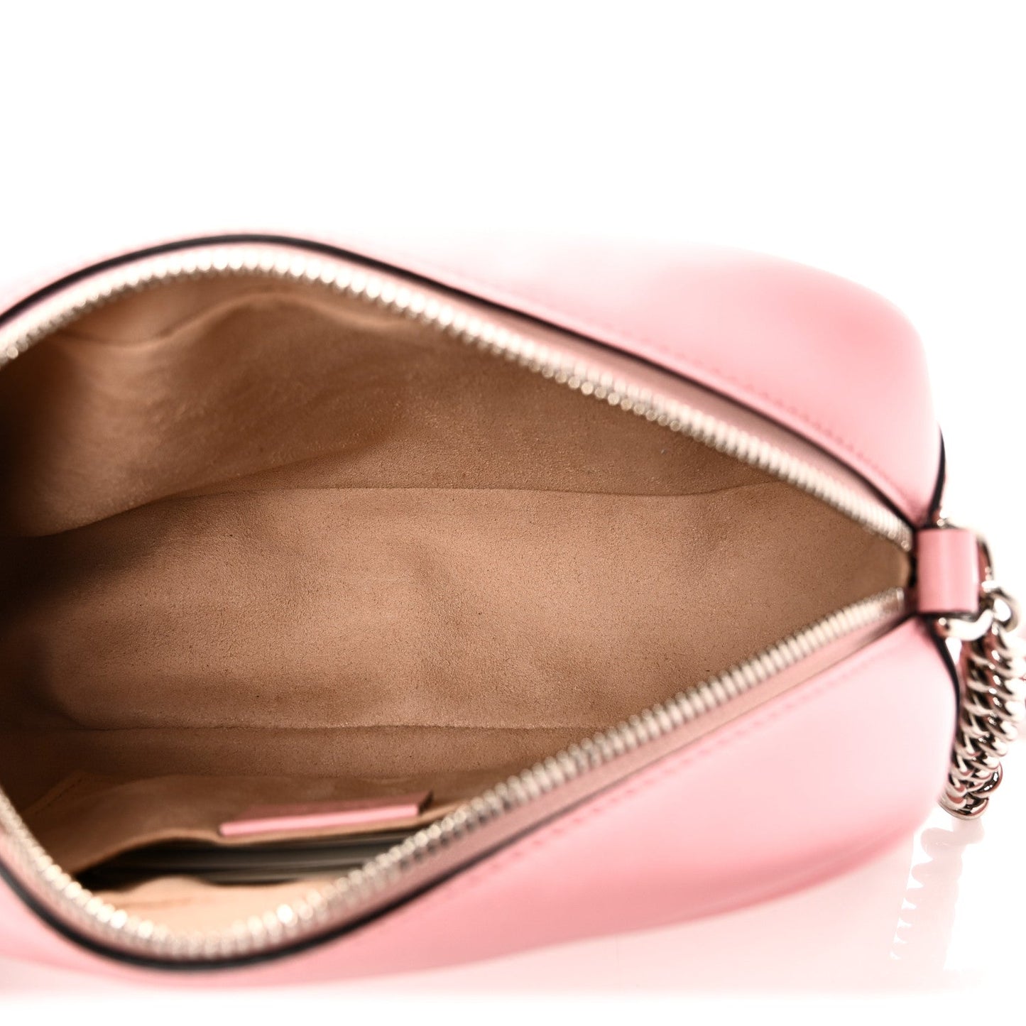 Calfskin Matelasse Small GG Marmont Chain Shoulder Bag Wild Rose