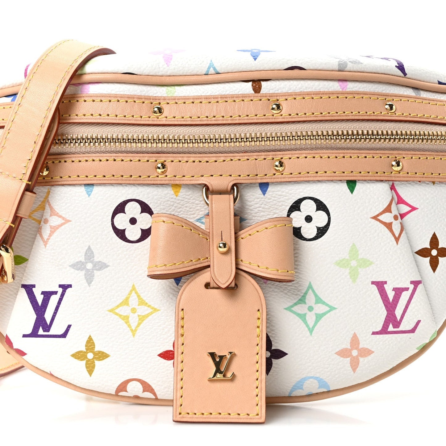 LV X TM Monogram Multicolor High Rise Bumbag White