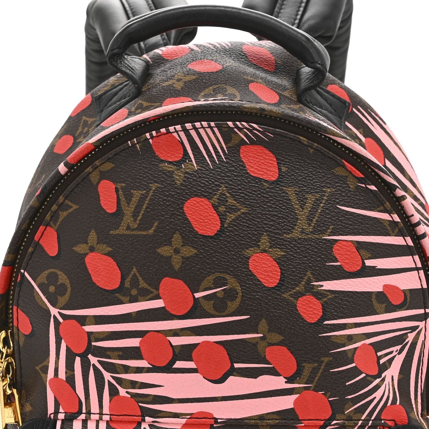 Monogram Jungle Dots Palm Springs Backpack PM Sugar Pink Poppy