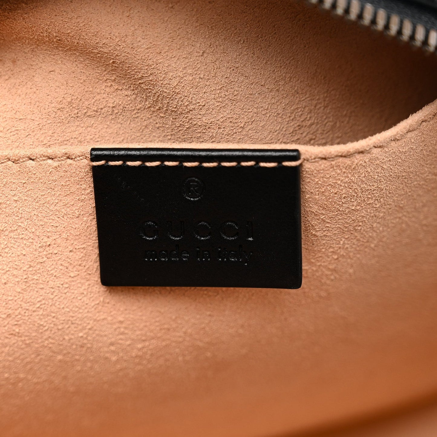 Calfskin Matelasse Small GG Marmont Chain Shoulder Bag Black