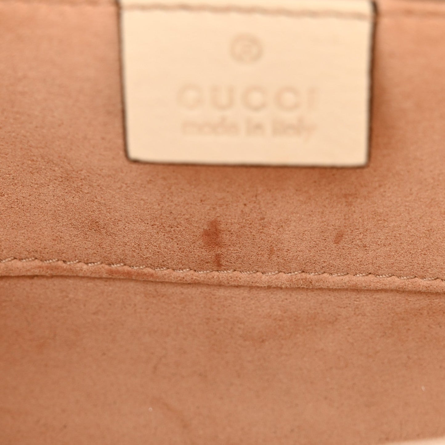 GG Supreme Monogram Calfskin Small Padlock Shoulder Bag Beige Mystic White Sun Oil