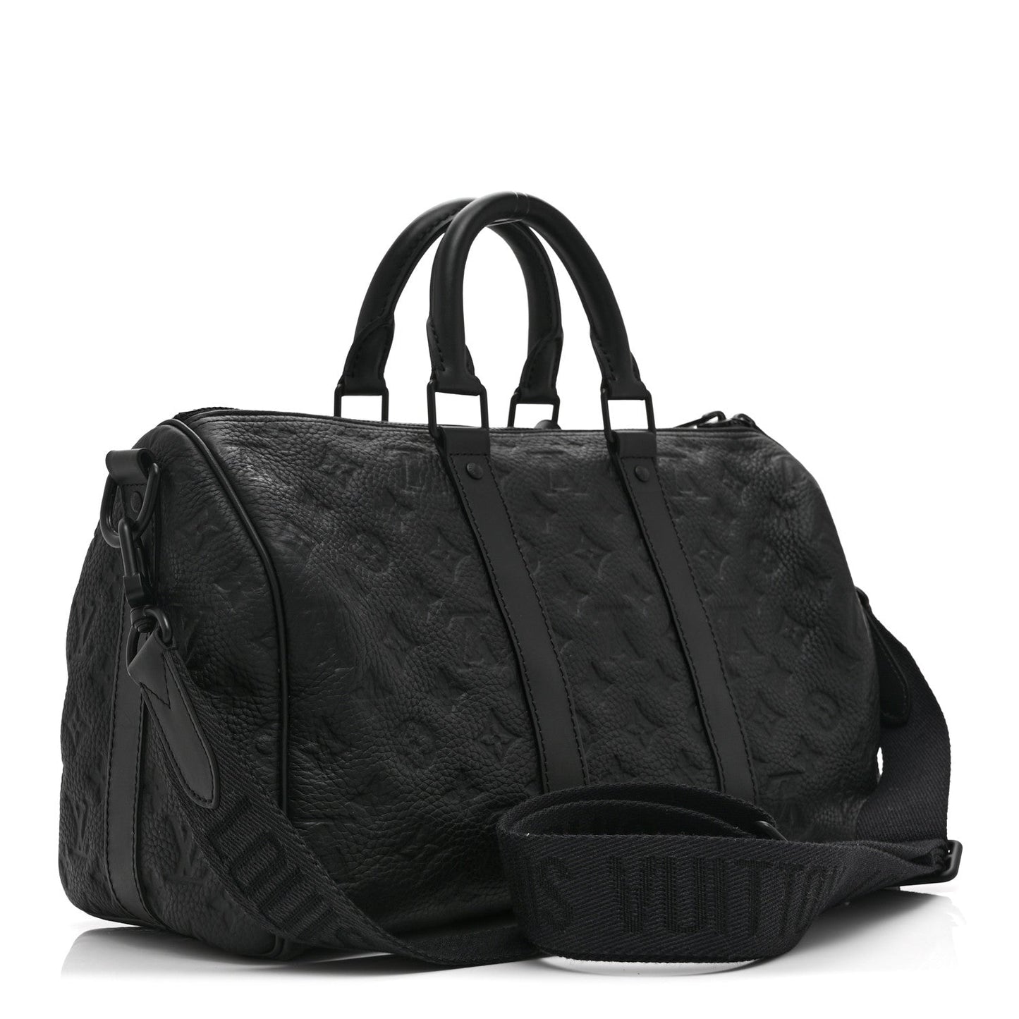 Monogram Taurillon Keepall Bandouliere 35 Black