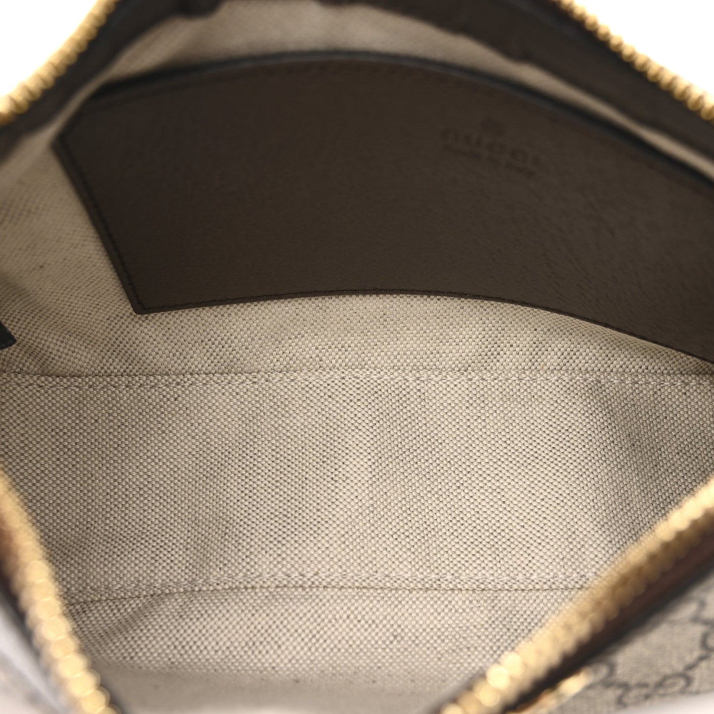 GG Supreme Monogram Textured Dollar Calfskin Web Small Ophidia GG Handbag Beige Ebony New Acero