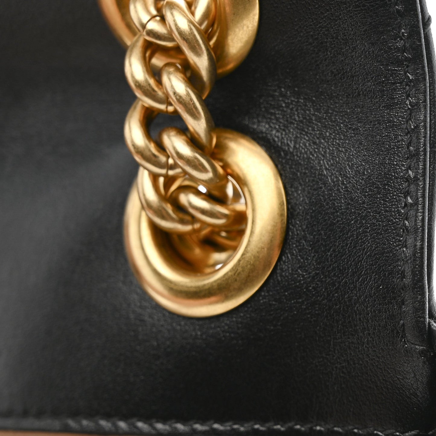 Calfskin Matelasse Mini GG Marmont Shoulder Bag Black