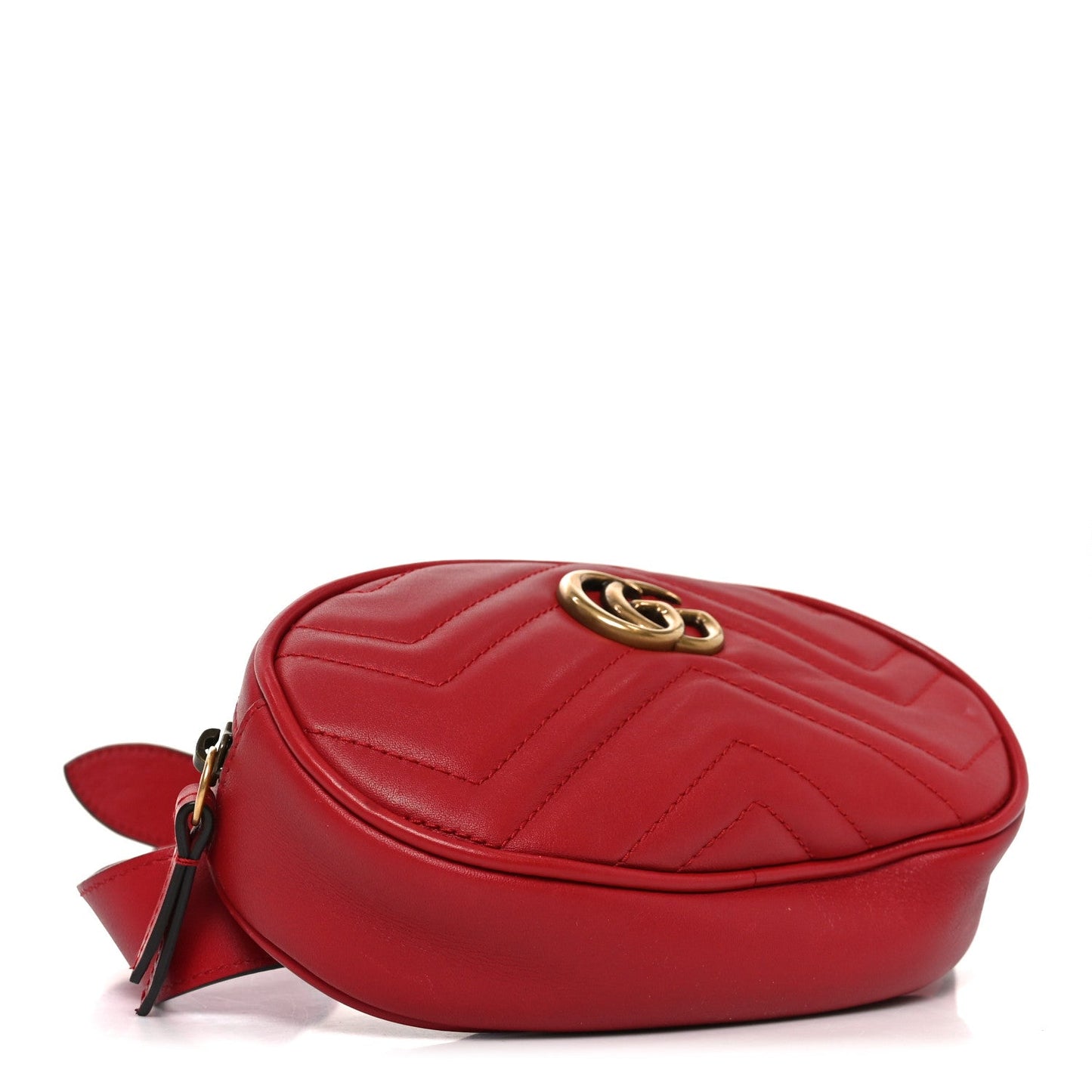 Calfskin Matelasse GG Marmont Belt Bag 105 42 Hibiscus Red