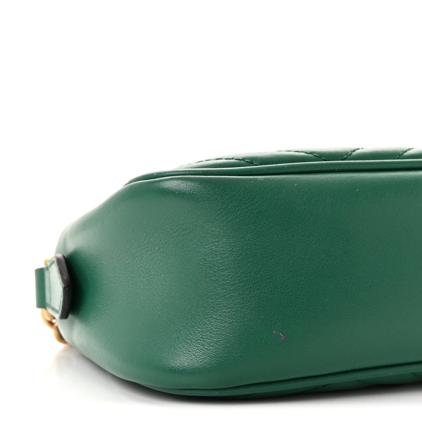 Calfskin Matelasse Small GG Marmont Chain Shoulder Bag Emerald Green