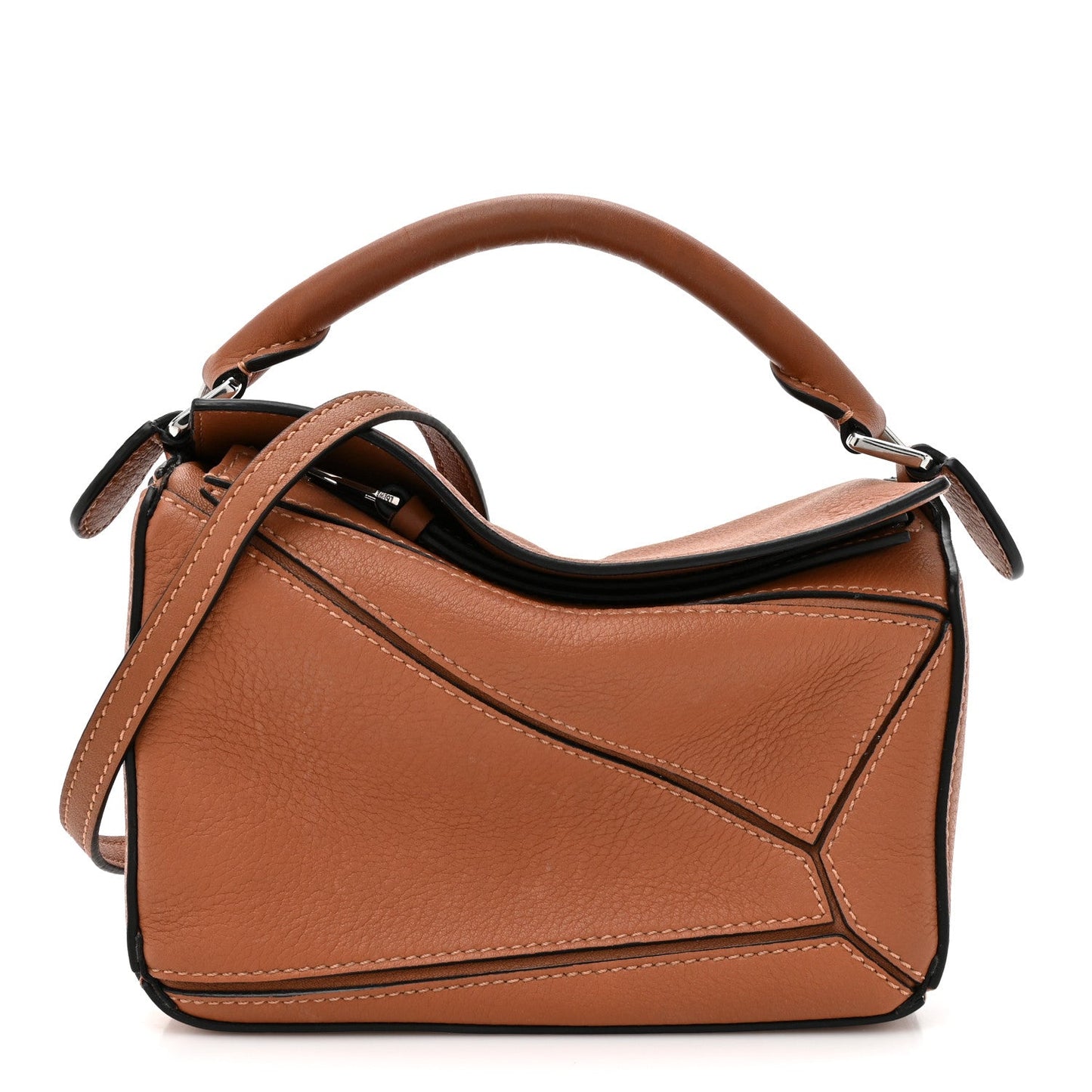 Calfskin Mini Puzzle Bag Tan