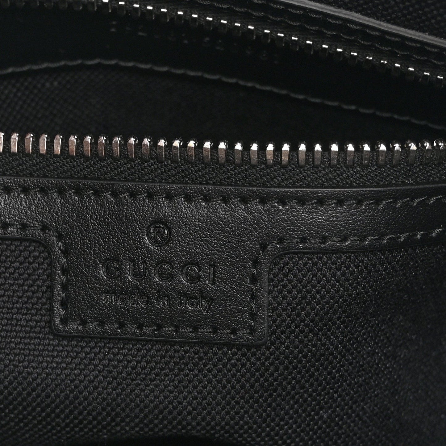 GG Supreme Monogram Web Small Flat Messenger Bag Black Grey