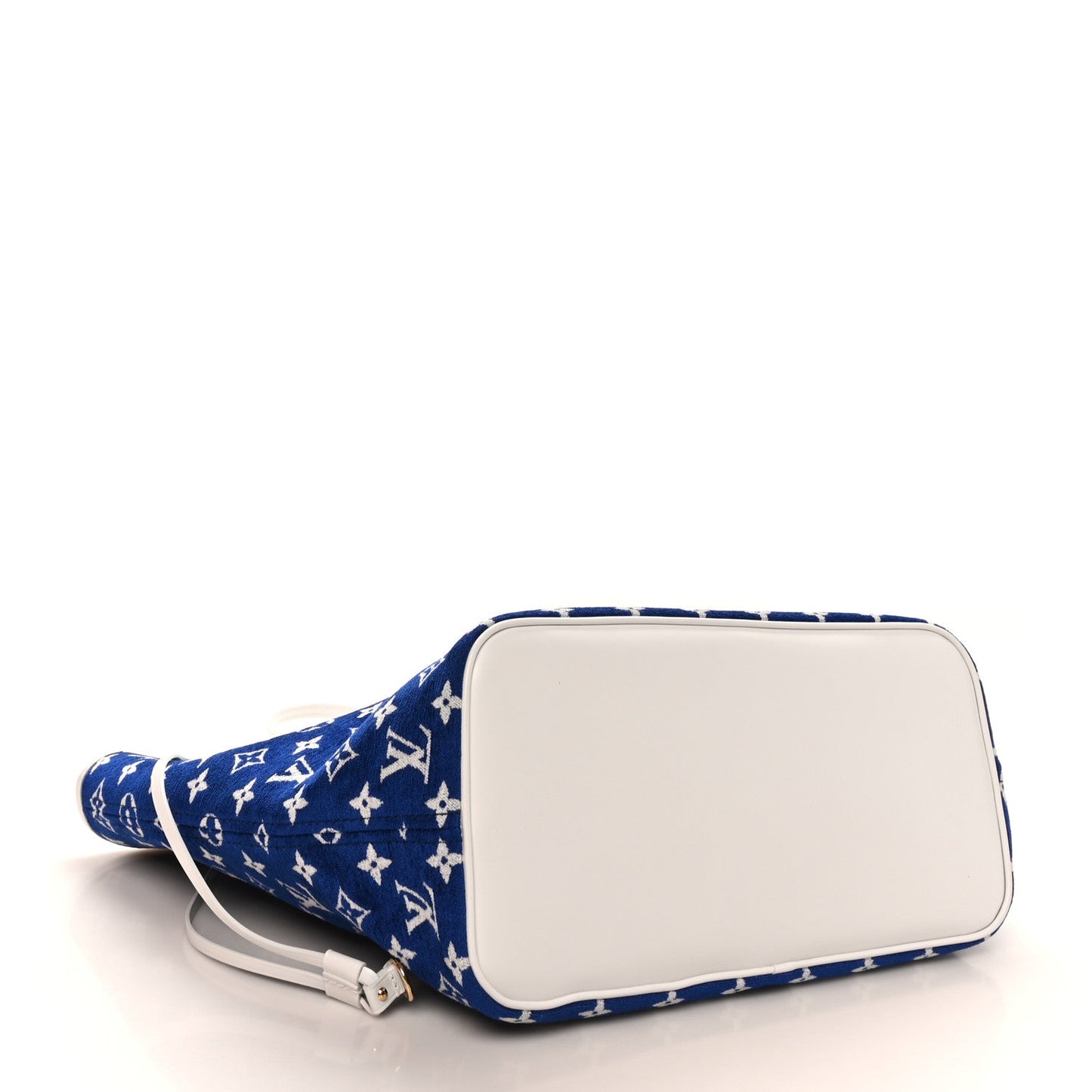 Jacquard Velvet Monogram LV Match Neverfull MM Bleu