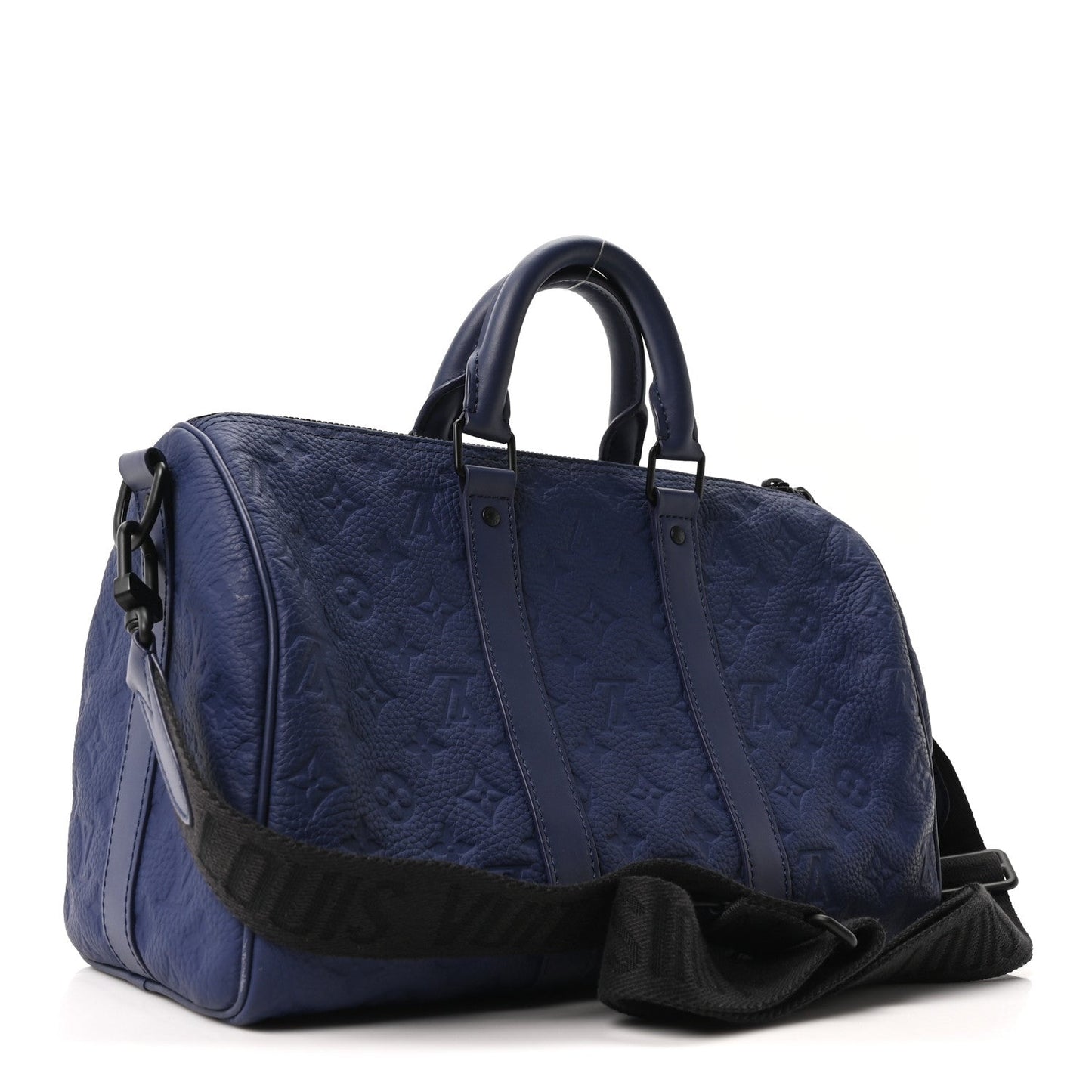 Monogram Taurillon Keepall Bandouliere 35 Blue