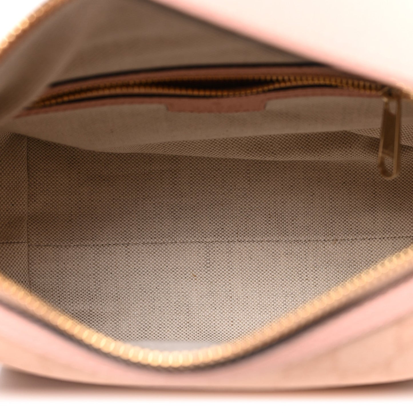 GG Supreme Monogram Textured Calfskin Web Super Mini Ophidia Shoulder Bag Pink