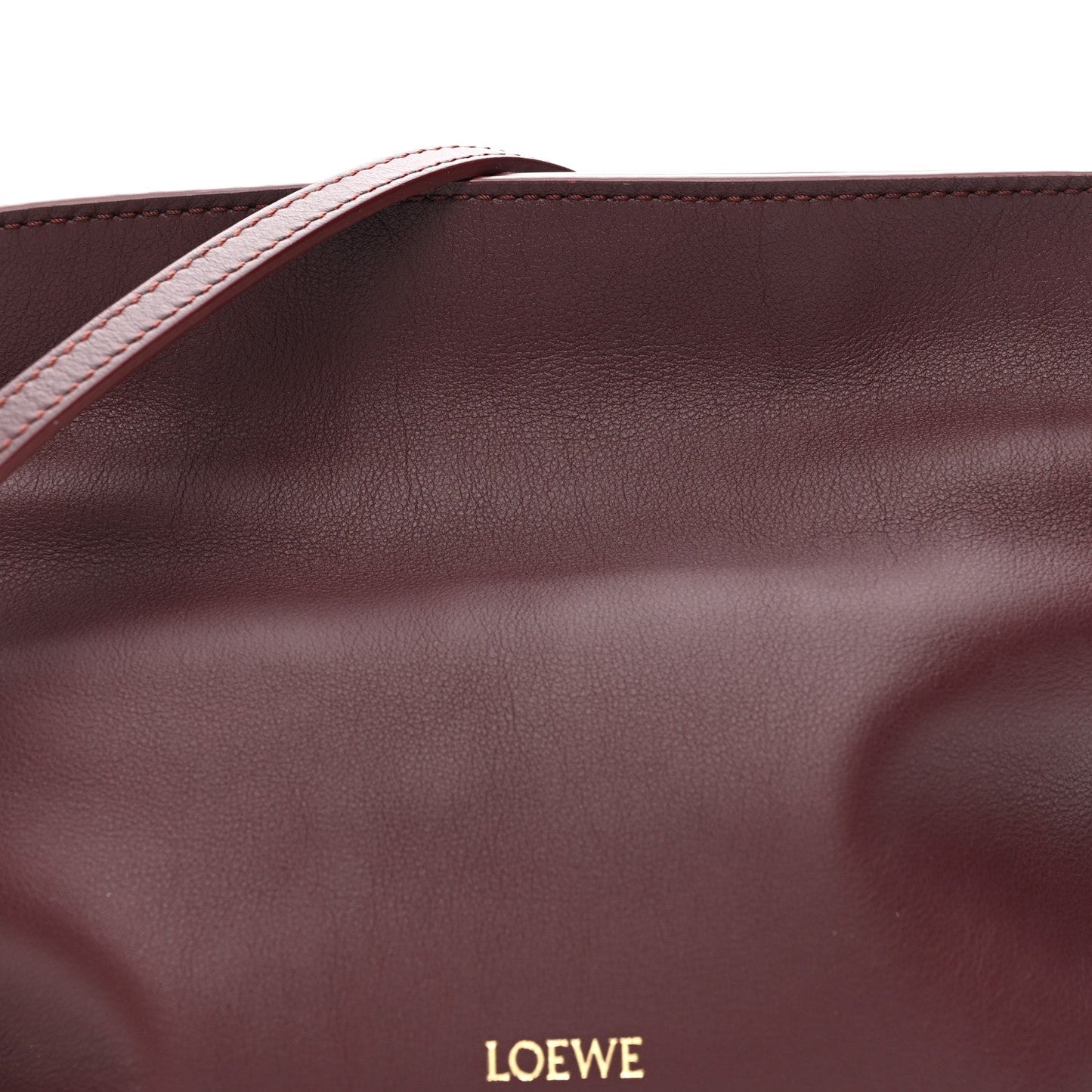 Calfskin Mini Flamenco Knot Clutch Dark Burgundy