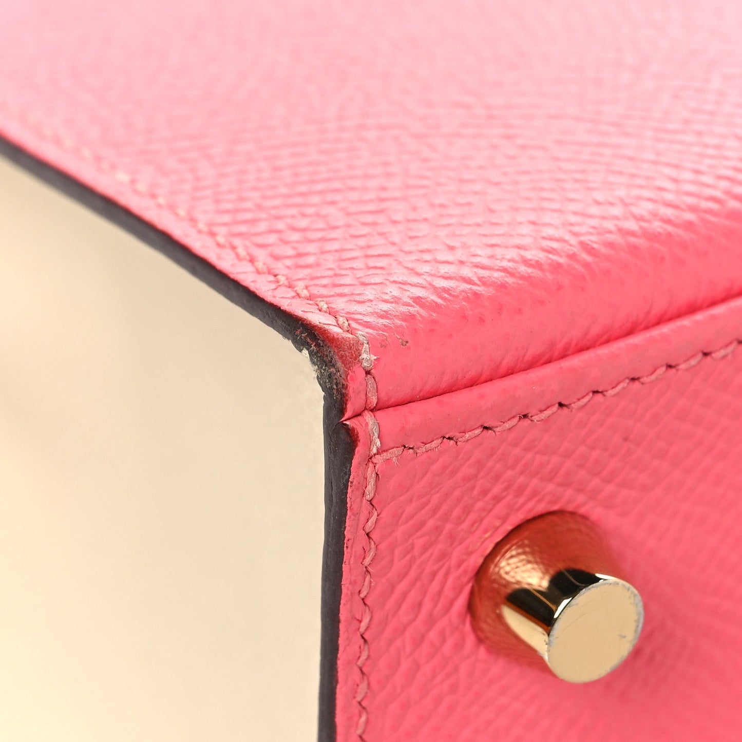 Epsom Bi-Color Horseshoe Kelly Sellier 25 Rose Azalee Craie