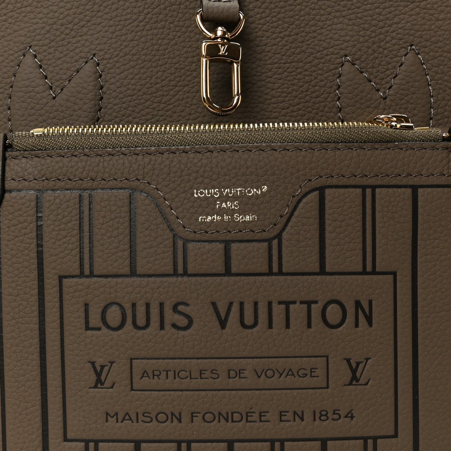 Monogram Neverfull Inside Out Bandouliere BB Dark Fango