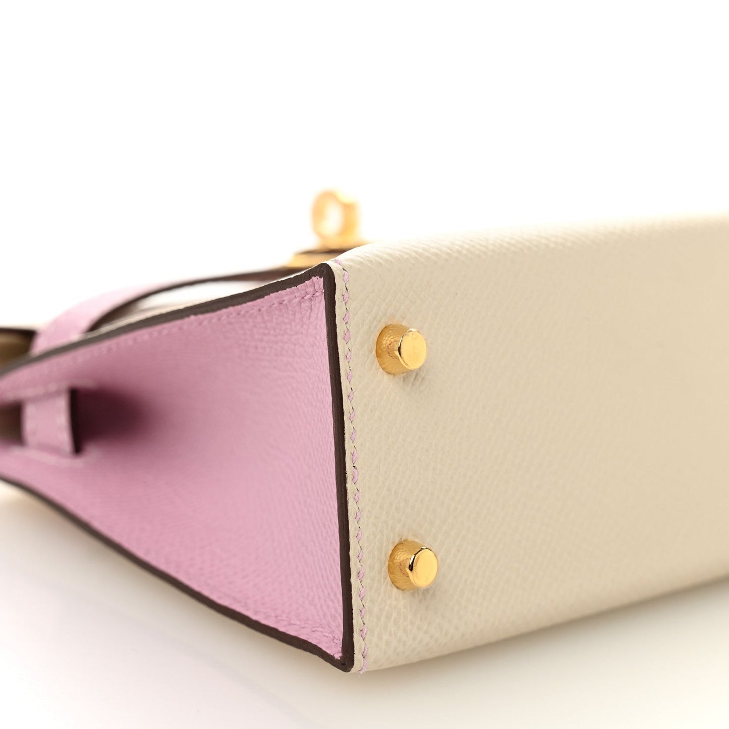 Epsom Horseshoe Mini Kelly Sellier 20 Craie Mauve Sylvestre