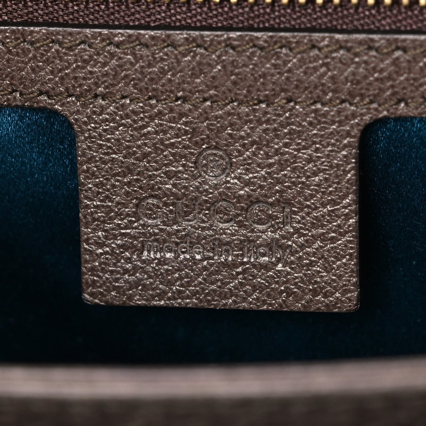 GG Supreme Monogram Web Medium Ophidia Chain Shoulder Bag Brown