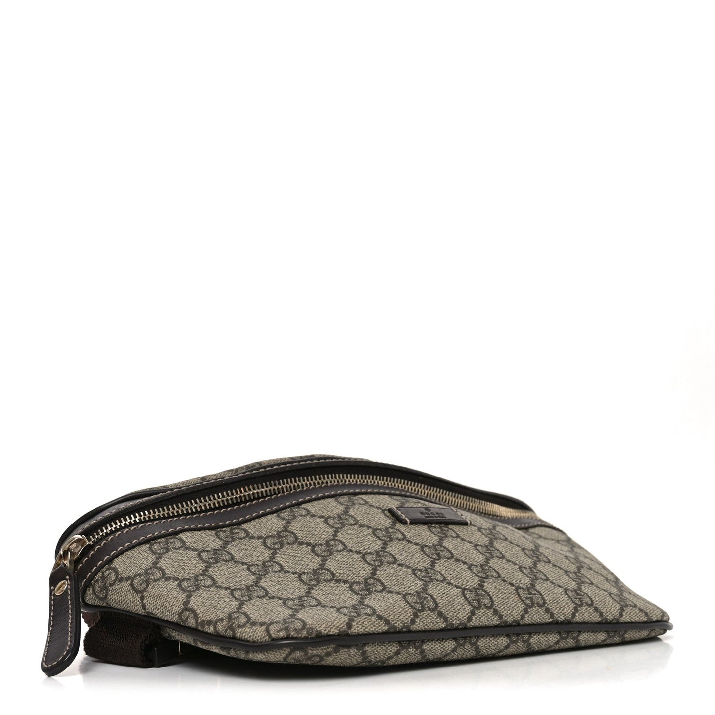 GG Supreme Monogram Belt Bag Dark Brown