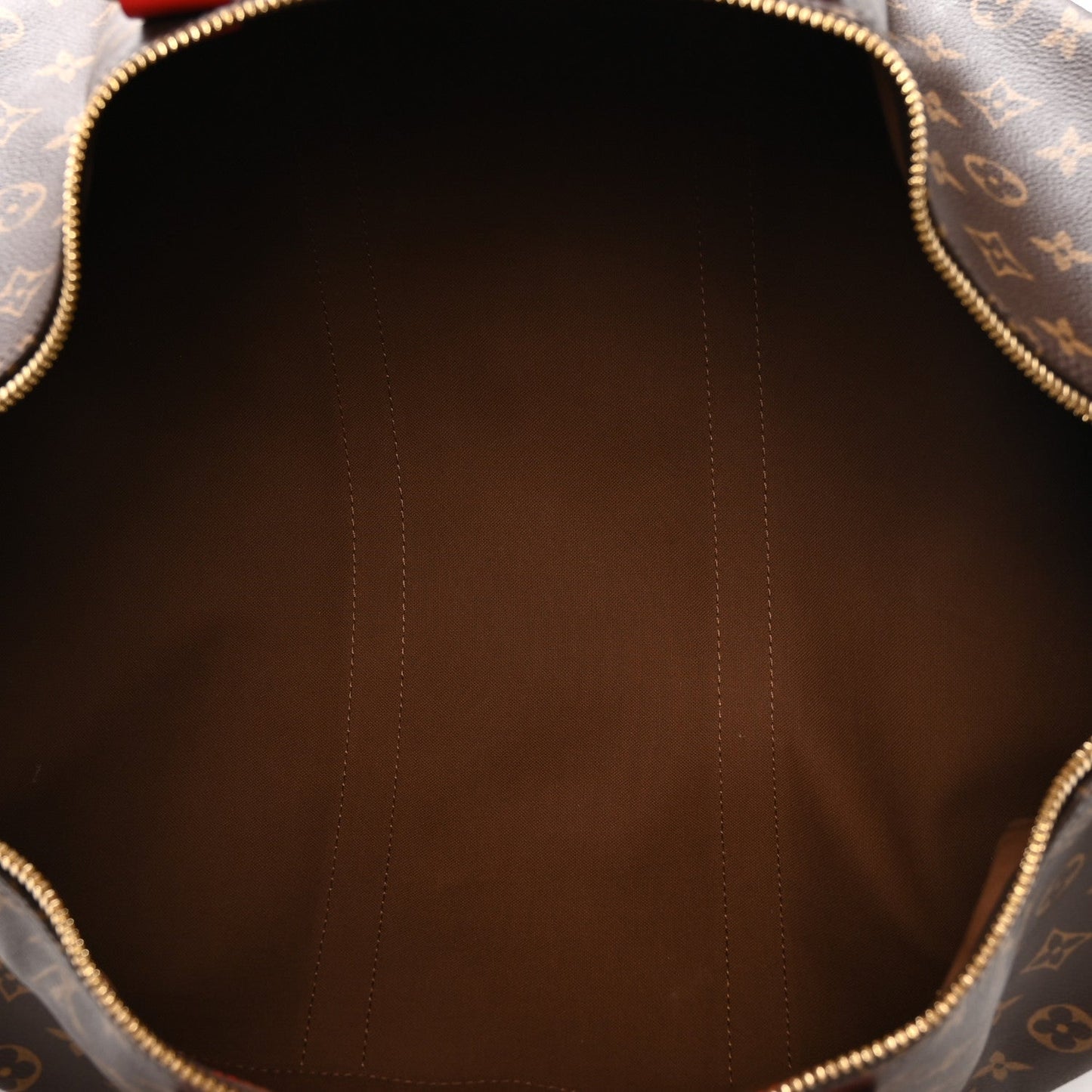 Calfskin Monogram Keepall Bandouliere 50 Coquelicot