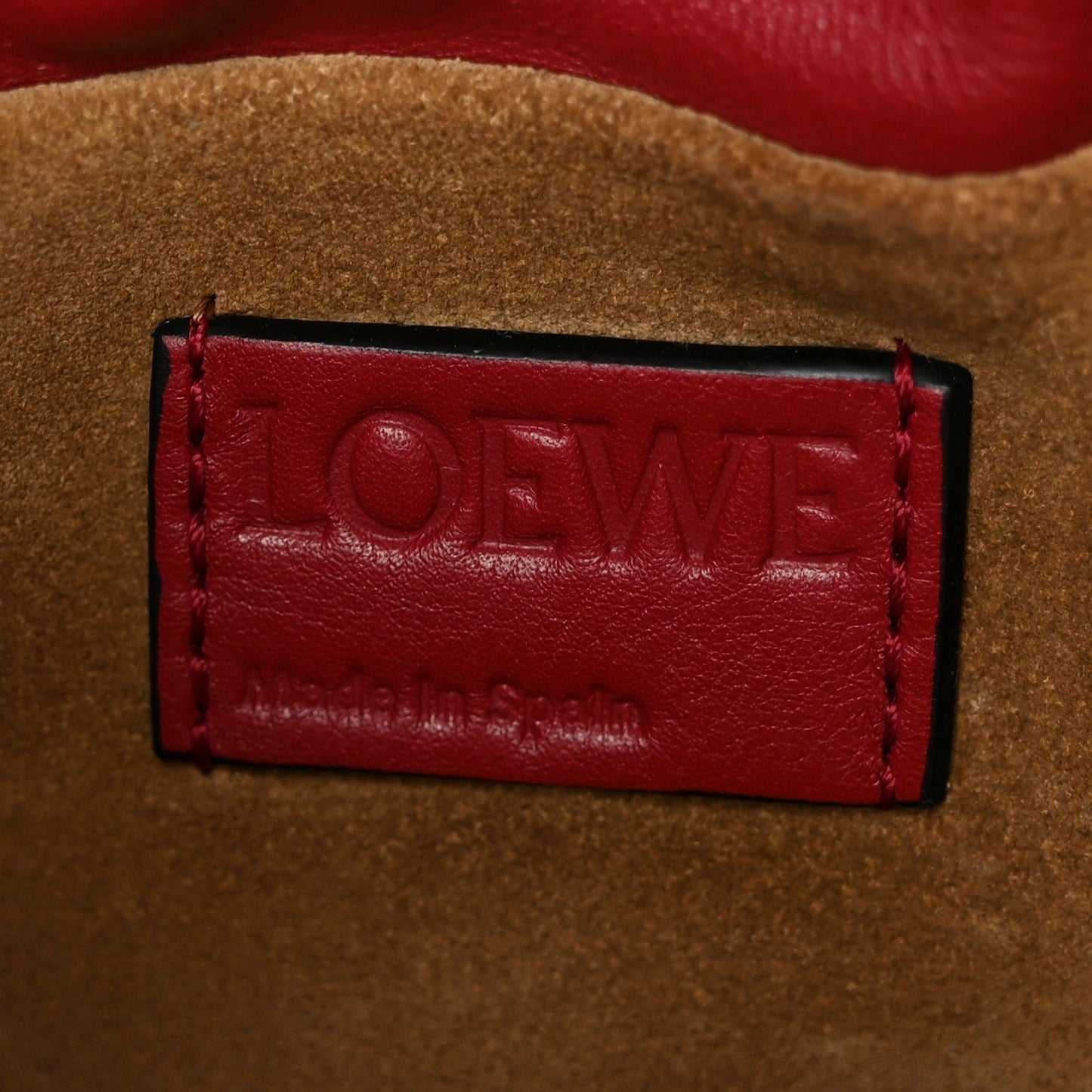 Calfskin Mini Flamenco Knot Bag Red