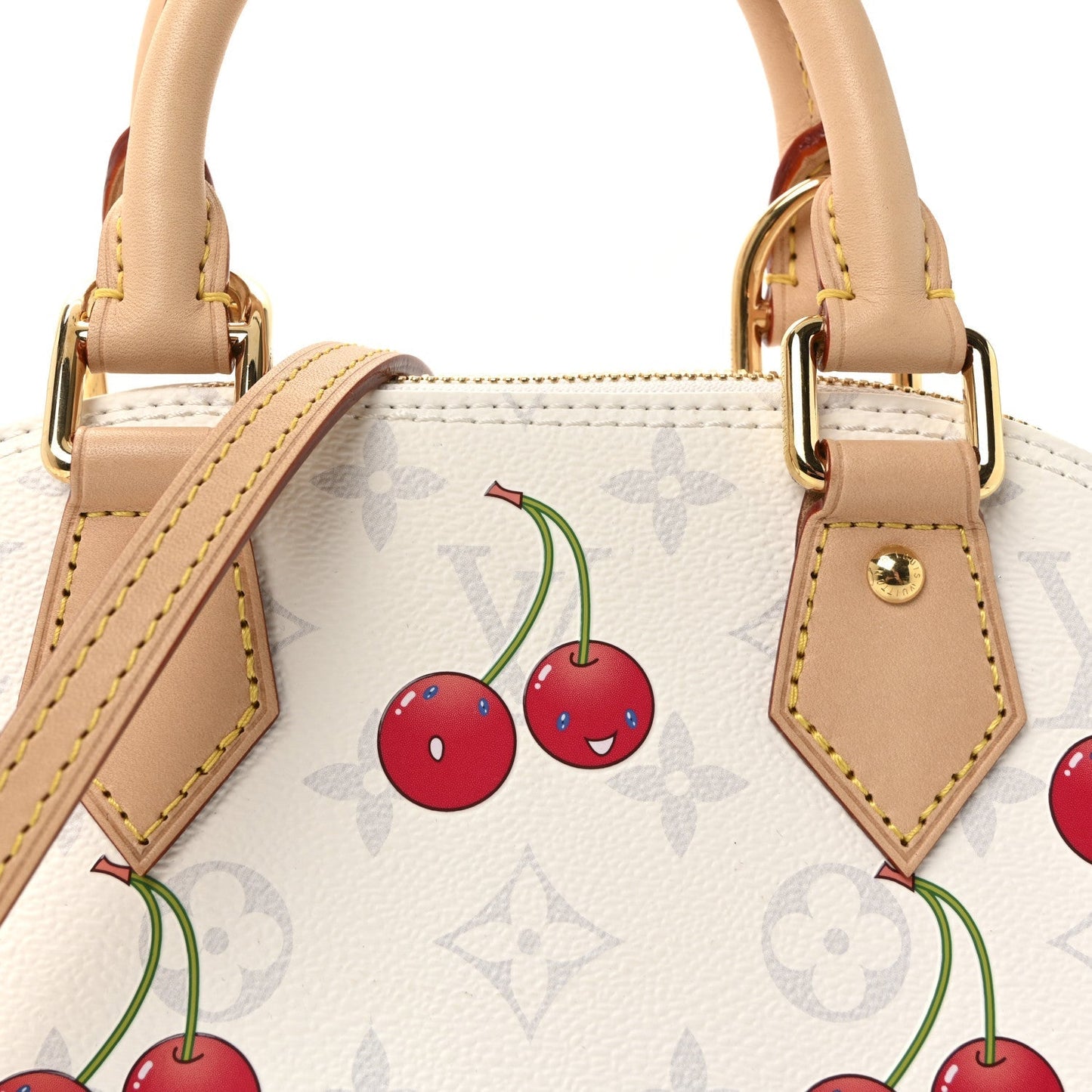 LV X TM Monogram Cerises Alma BB White