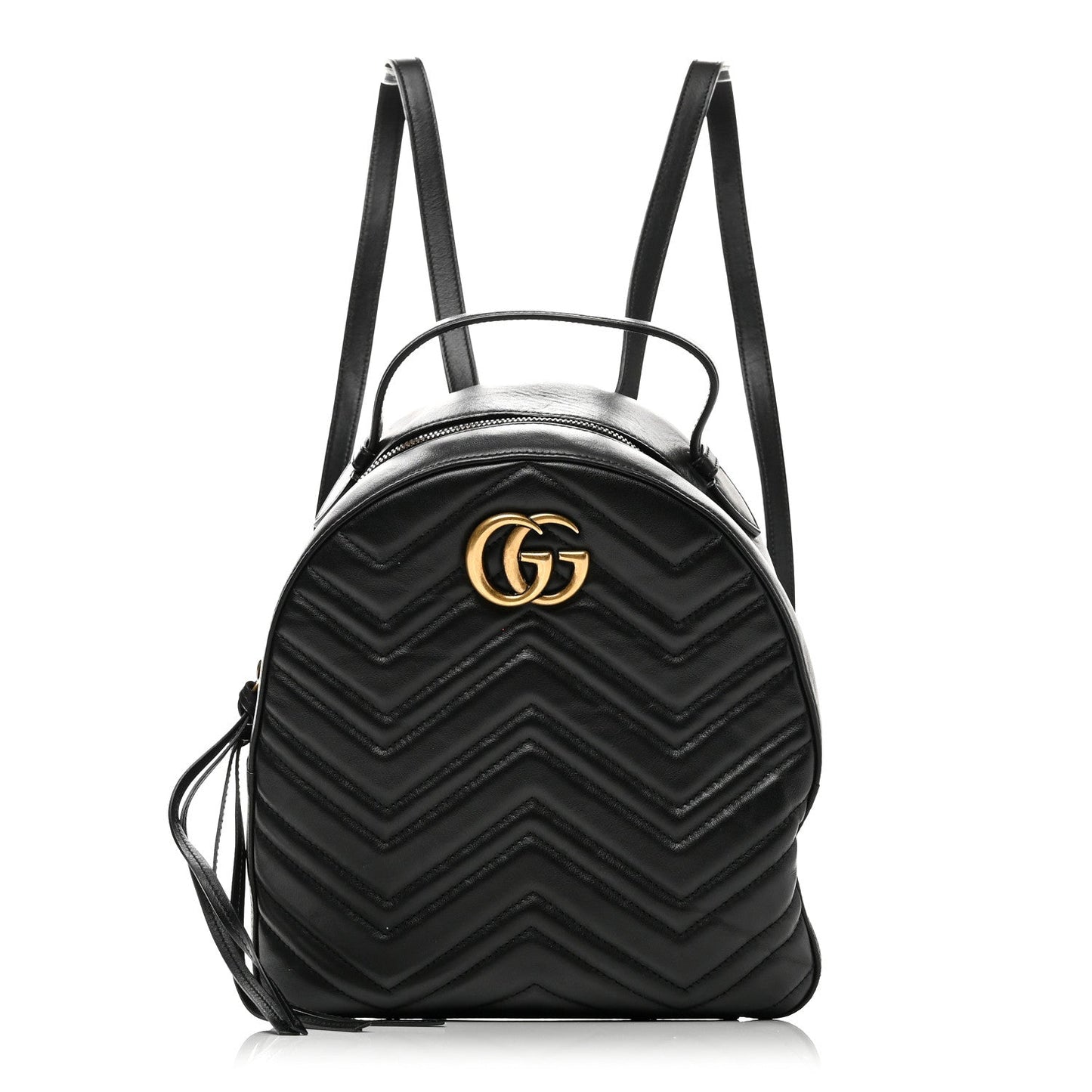 Calfskin Matelasse GG Marmont Dome Backpack Black