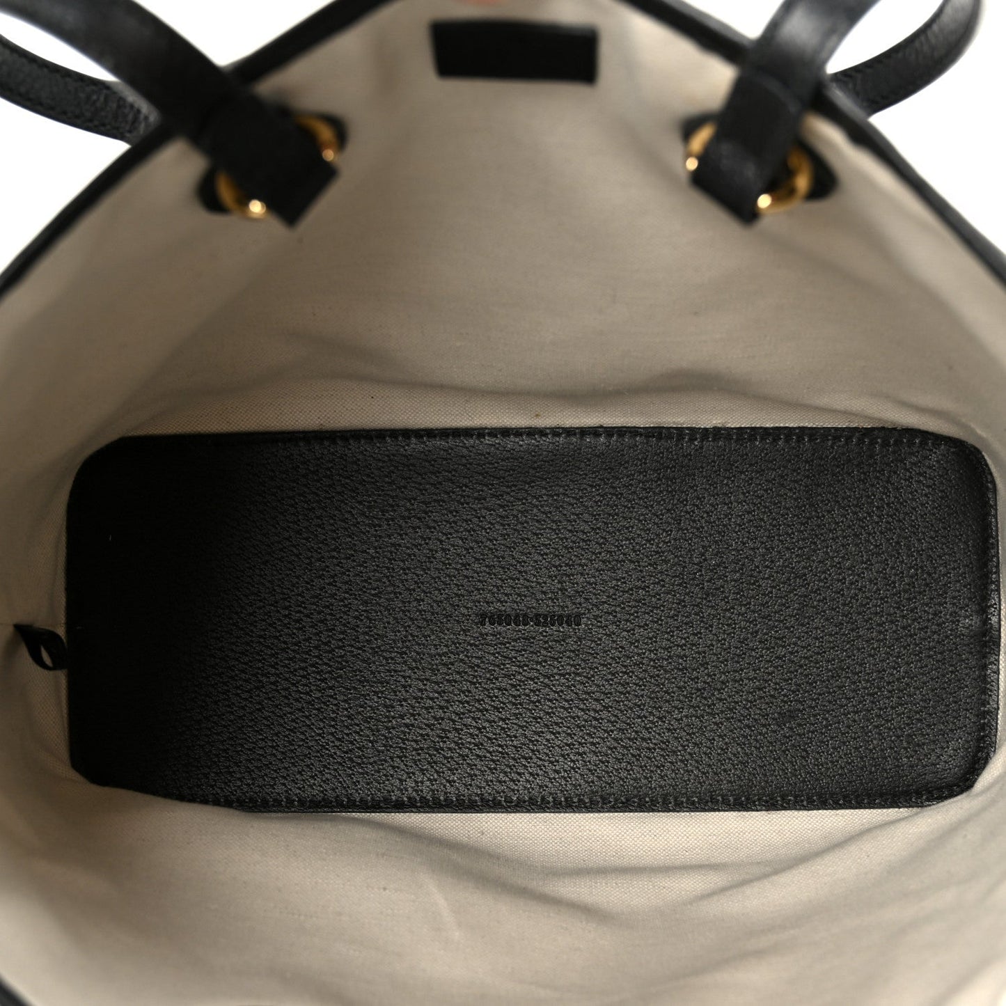 Textured Dollar Calfskin Small Ophidia Shoulder Tote Bag Black
