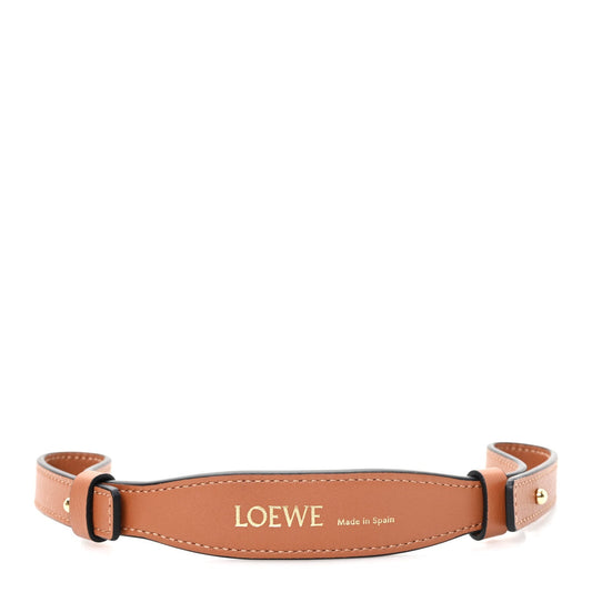 Calfskin Branded Short Strap Tan