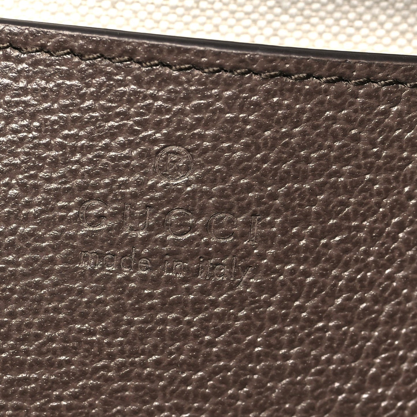 GG Supreme Monogram Textured Dollar Calfskin Web Mini Ophidia Top Handle Bowler Bag Beige Ebony New Acero