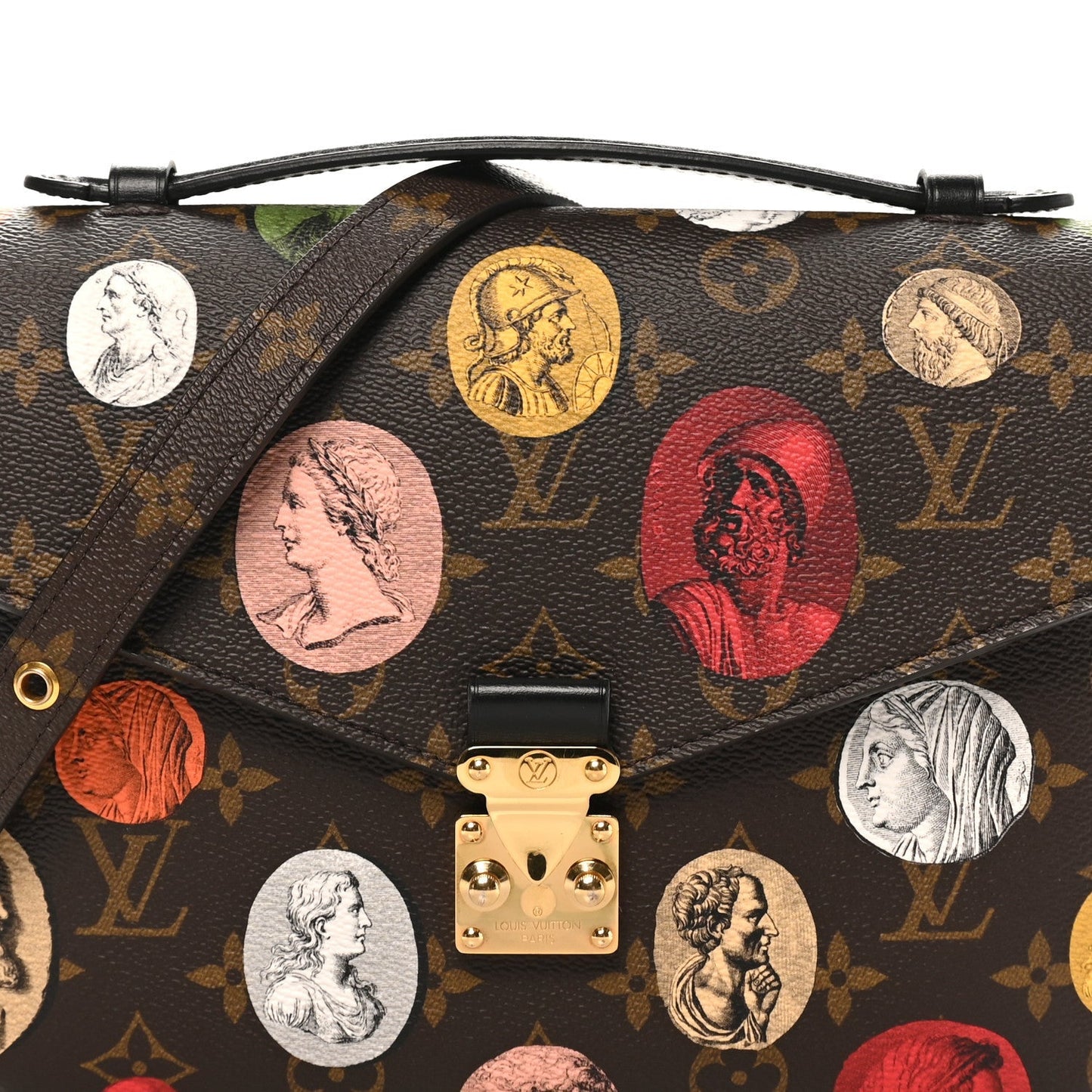 X FORNASETTI Monogram Cameo Pochette Metis