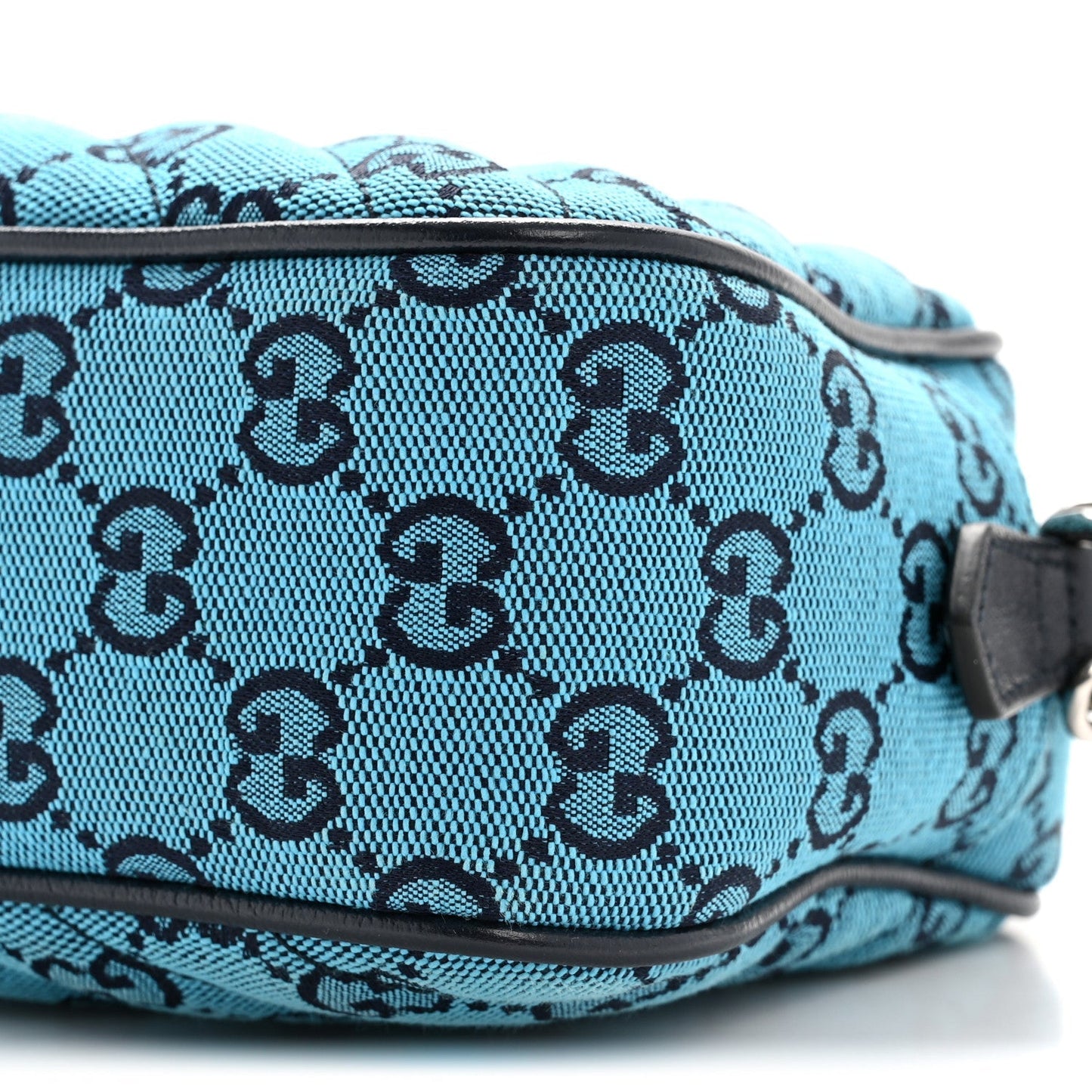 Monogram Multicolor Matelasse Diagonal Small GG Marmont Chain Shoulder Bag Light Blue