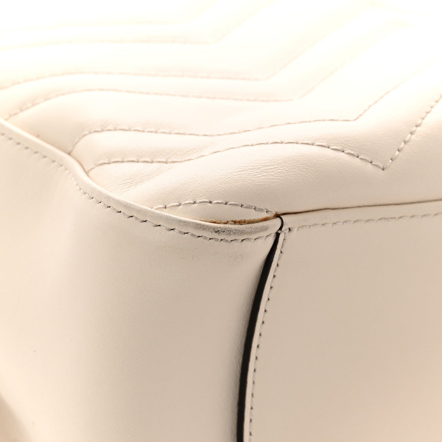 Calfskin Matelasse GG Marmont Dome Backpack White