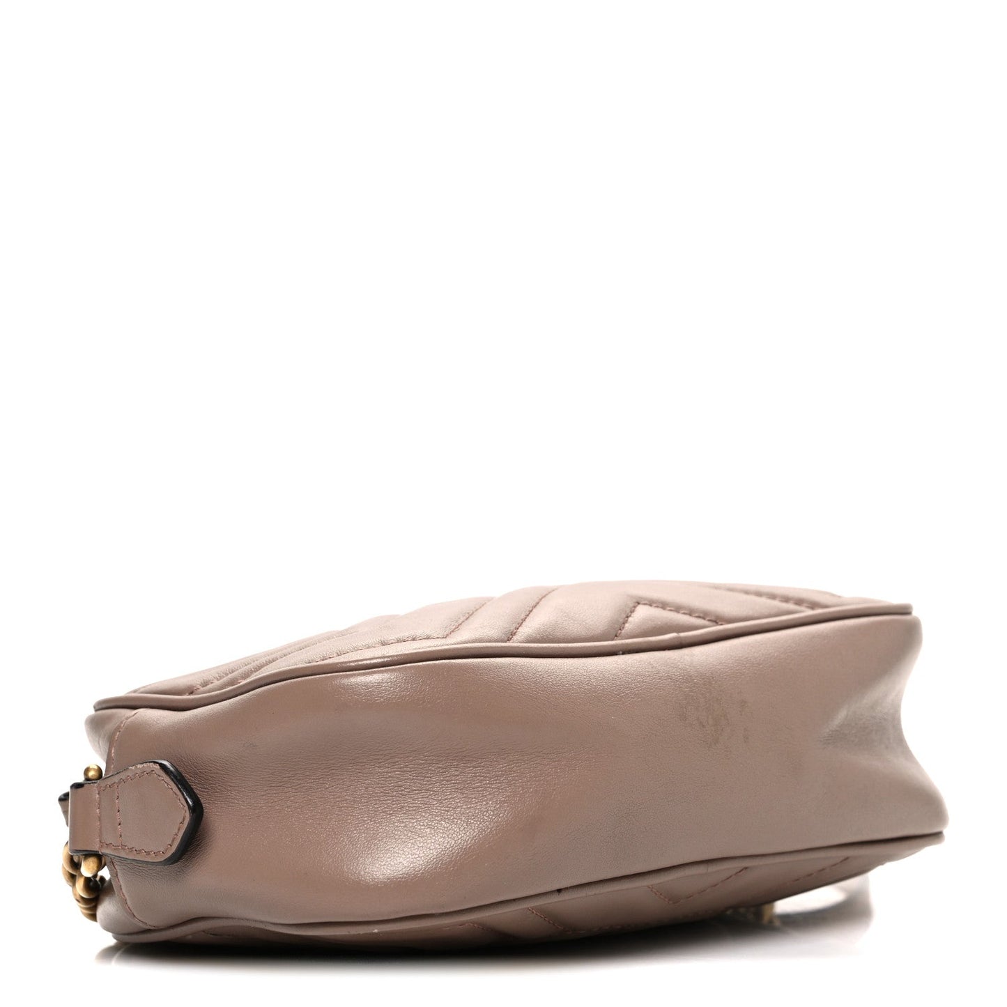 Calfskin Matelasse Mini GG Marmont Chain Shoulder Bag Porcelain Rose