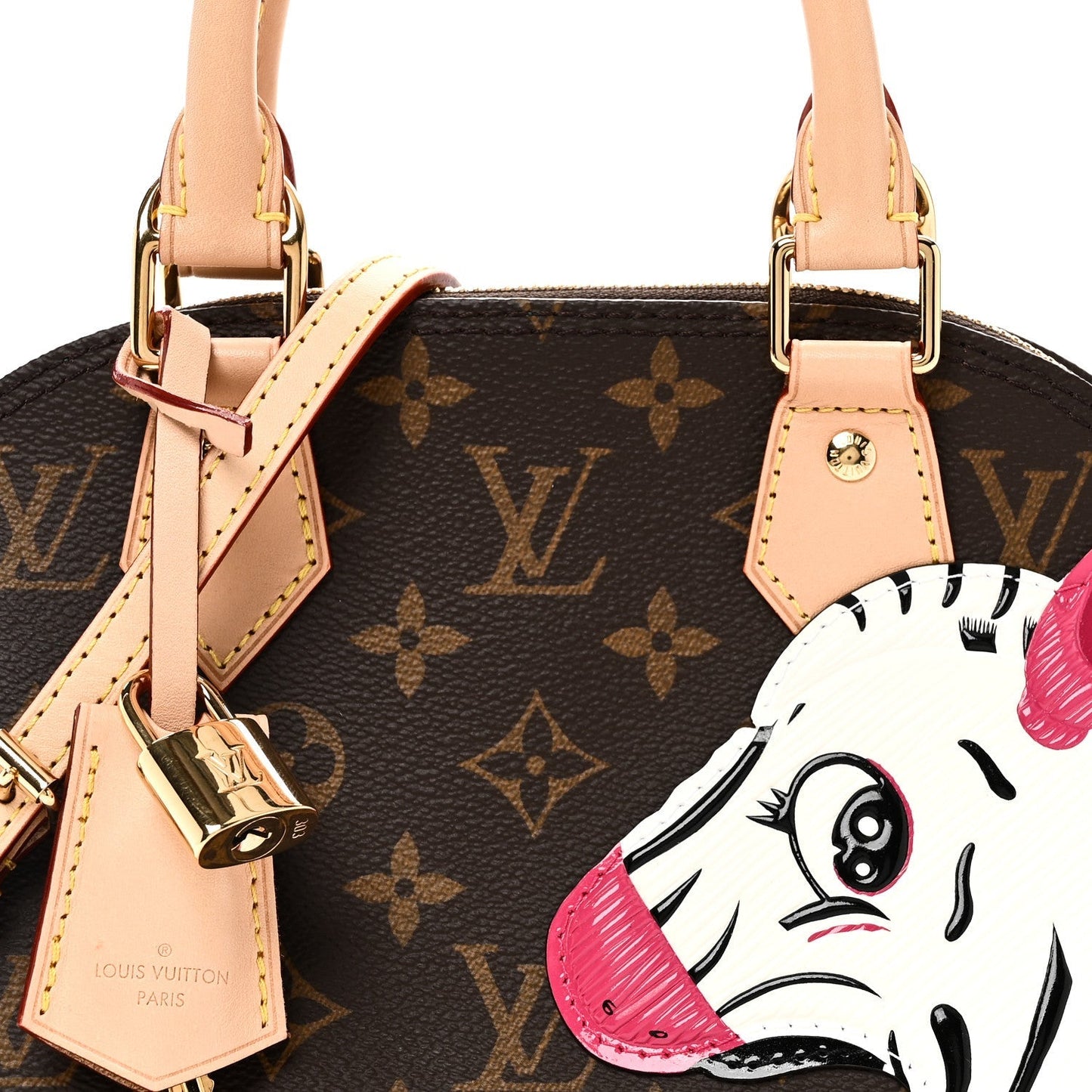 LV X Sun Yitian Monogram Zebra Alma BB
