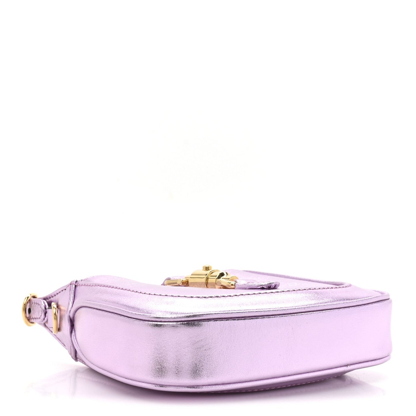 Laminated Nappa Nano Jackie 1961 Hobo Metallic Rosa