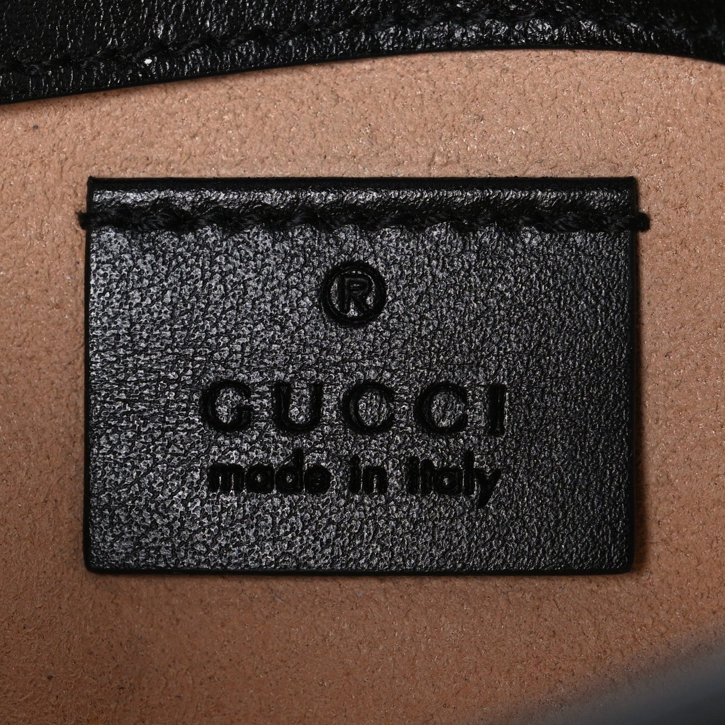 Calfskin Matelasse Super Mini GG Marmont Shoulder Bag Black