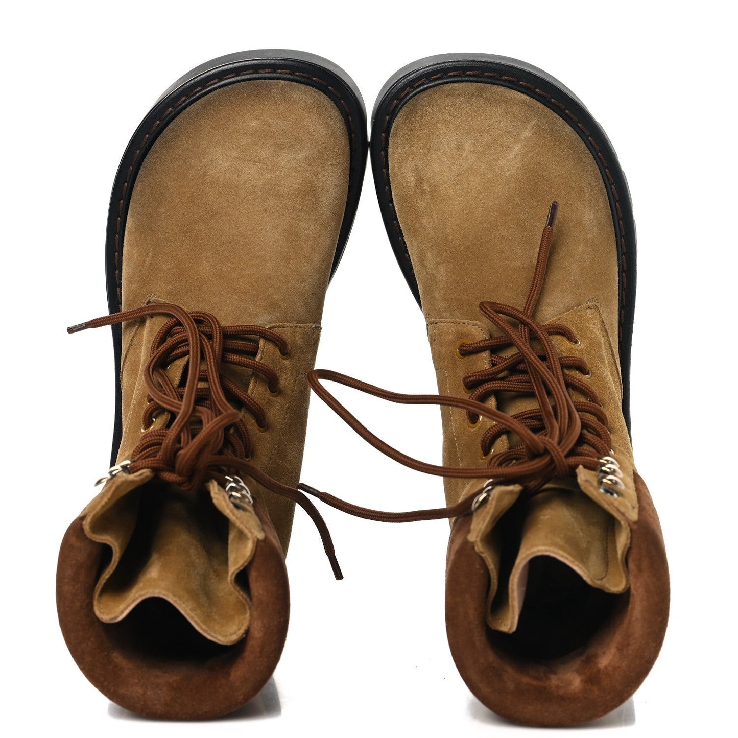 Suede Mens Sierra Combat Boots 40 Tobacco Brown