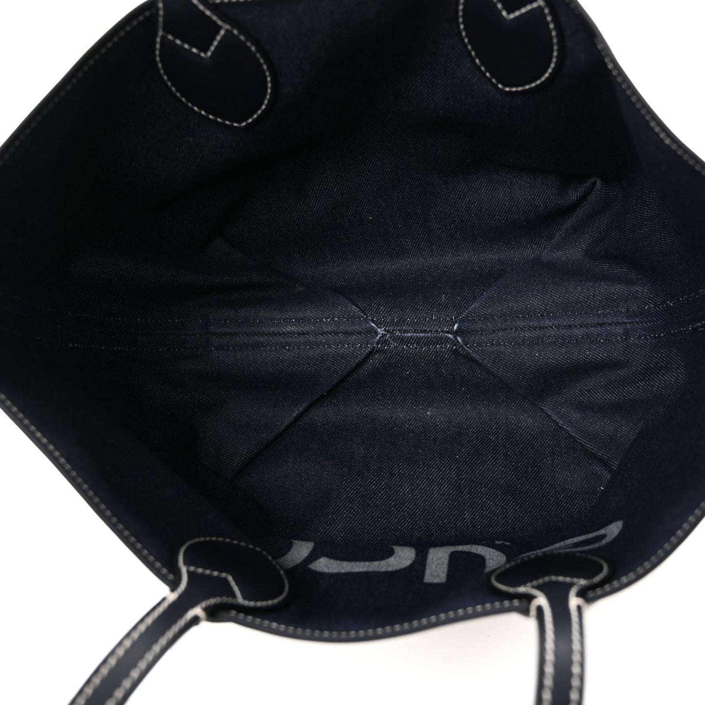 GG Supreme Monogram Denim Small Totissima Reversible Tote Beige Blue