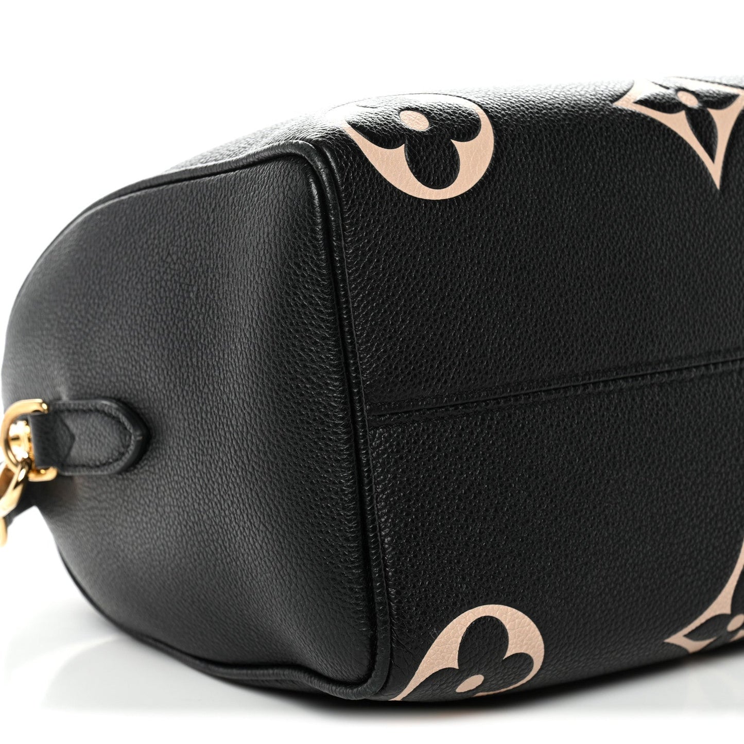 Empreinte Monogram Giant Speedy Bandouliere 25 Black Beige