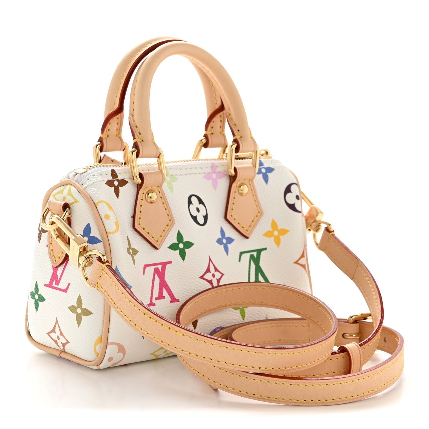 LV X TM Monogram Multicolor Nano Speedy White