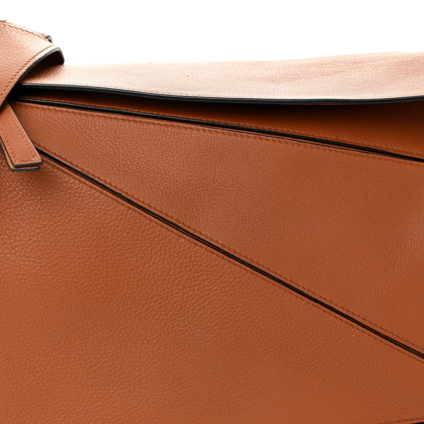 Calfskin Large Puzzle Bag Tan
